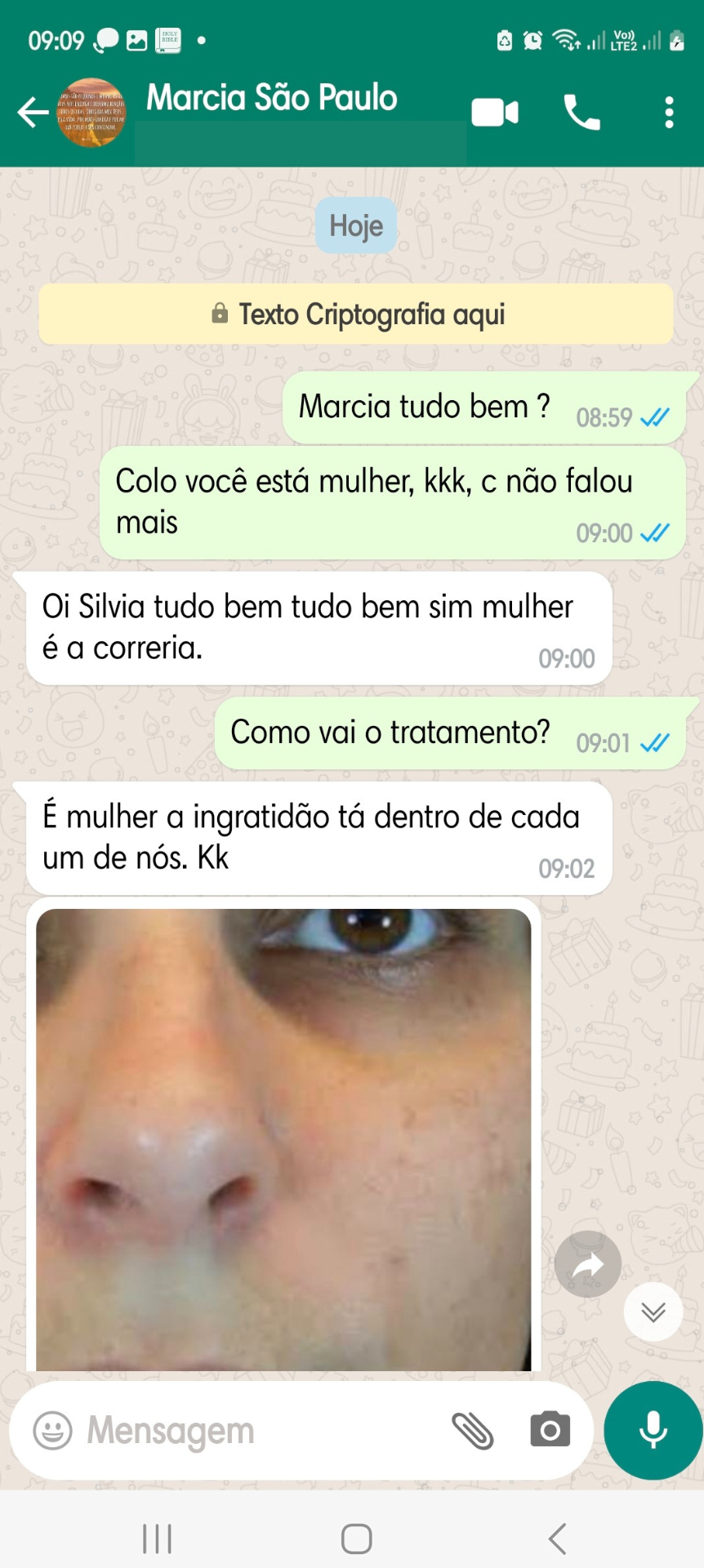 Depoimento WhatsApp